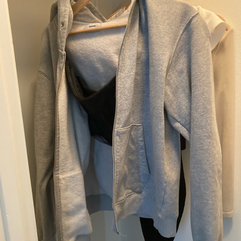 Joah Brown Grey Sweater OS